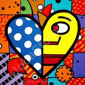 Diamond Painting Cœurs Bariolés 03
