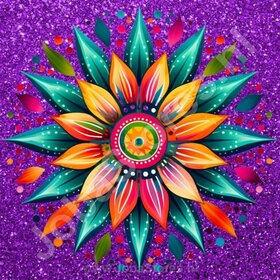 Diamond Painting Mandala Violet 01