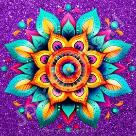 Diamond Painting Mandala Violet 03