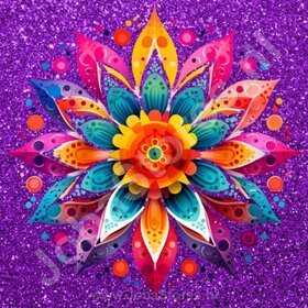 Diamond Painting Mandala Violet 04