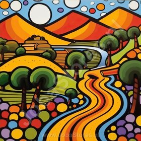 Diamond Painting Paysages Colorés 01