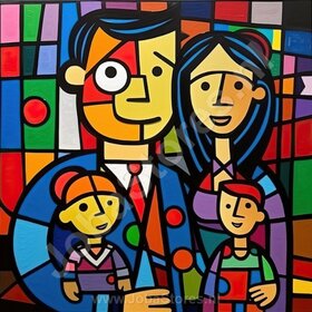 Diamond Painting Personnes Colorées 01