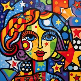 Diamond Painting Personnes Colorées 03