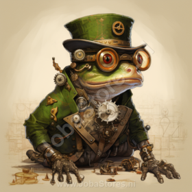 Diamond Painting Grenouille Steampunk 01