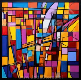 Peinture Abstraite Colorée 04