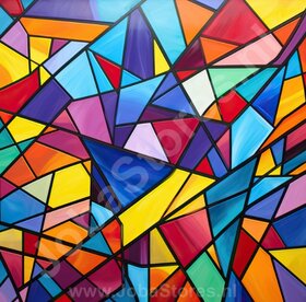 Peinture Abstraite Colorée 05