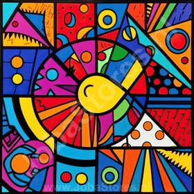 Peinture Abstraite Colorée 11