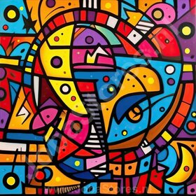 Peinture Abstraite Colorée 13