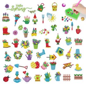 Diamond Painting Sticker Set Printemps (52 pièces)