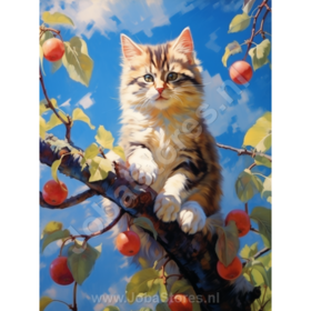 Diamond Painting Chat dans l'arbre 02