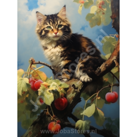 Diamond Painting Chat dans l'arbre 04