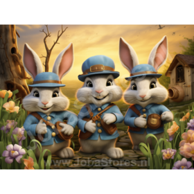 Diamond Painting Lapins Pratiques 02