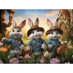 Diamond Painting Lapins Pratiques 04