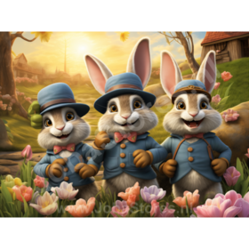 Diamond Painting Lapins Pratiques 05