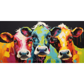 Diamond Painting Vaches Colorées 10