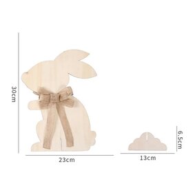 Lapin de Pâques en bois à colorier/pendre soi-même.Grand 30cm