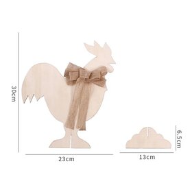 Poulet de Pâques en bois à colorier/pendre soi-même.Grand 30cm