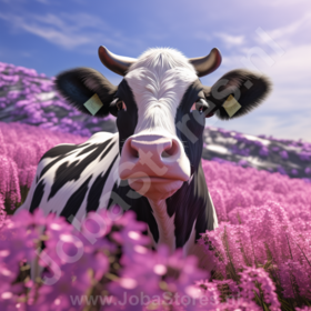 Diamond Painting Vache dans le Champ 01