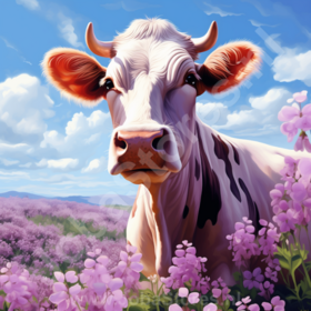 Diamond Painting Vache dans le Champ 06