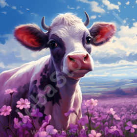 Diamond Painting Vache dans le Champ 07