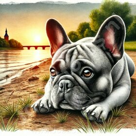 Diamond Painting Bouledogue Français