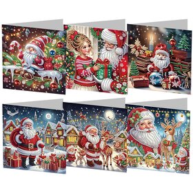 Diamond Painting Cartes de Noël Set 15 (6 pièces)