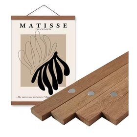 Cadre magnétique bois foncé (différentes tailles)