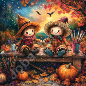Diamond Painting épouvantail d'Halloween 09