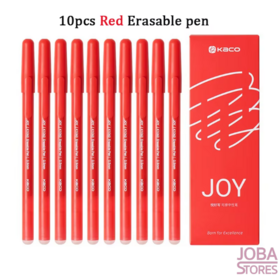 Set de stylos effaçables Kaco Joy Rouge (10 pièces)