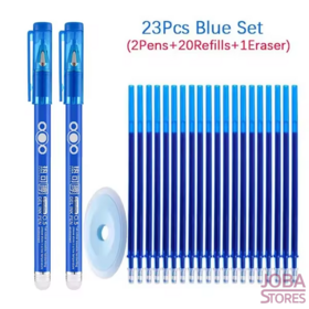 Set de stylos effaçables 23 pièces Bleu