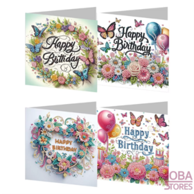 Diamond Painting Cartes d'Anniversaire 01