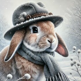 Diamond Painting Lapin d'Hiver