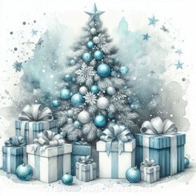 Diamond Painting Arbre de Noël Coloré 04