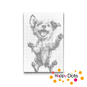 HappyDots DOT Painting Honden 02 - Stippelschilderij