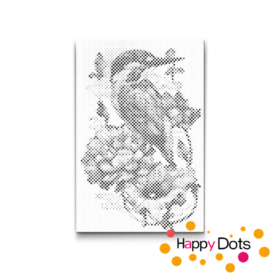 HappyDots DOT Painting Vogels 17 - 40x60cm