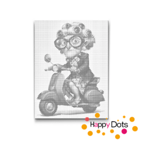 HappyDots DOT Painting Gekke oma's 01 - 30x40cm