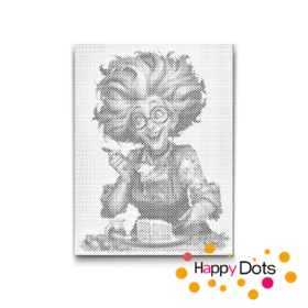 HappyDots DOT Painting Gekke oma's 03 - 30x40cm