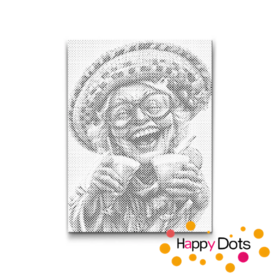 HappyDots DOT Painting Gekke oma's 07 - 30x40cm