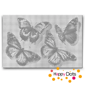 HappyDots DOT Painting Vlinders 06 - 40x60cm
