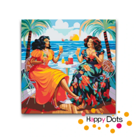 Schilderen op nummer Dikke Dames 20 50x50cm (HappyDots)