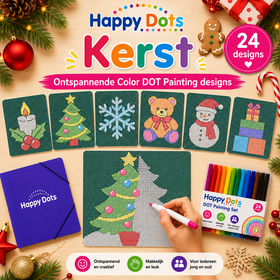 HappyDots Color DOT Kit de peinture Noël A4