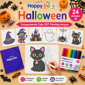 HappyDots Color DOT Ensemble de peinture Halloween A4