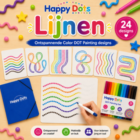 Ensemble de peinture à points de couleur HappyDots, lignes A4