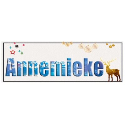 Custom Diamond Painting Lettres de Noël 008 (avec votre propre nom ou texte)