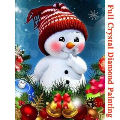 Crystal Diamond Painting Cute Snowman *Noël* (taille de votre choix)