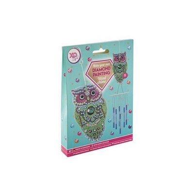 Grafix Diamond Painting Carillon de Vent Hibou 18x13x2,5cm