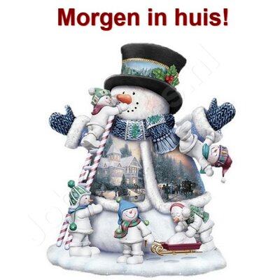 Diamant Peinture Bonhomme De Neige 40x50cm