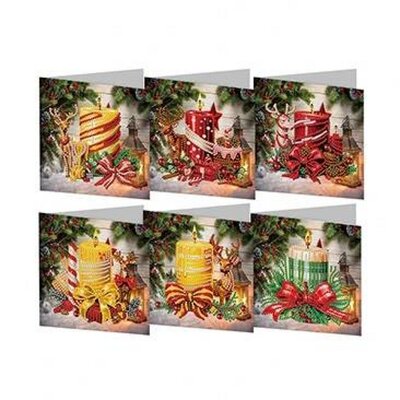 Diamond Painting Cartes de Noël Set 18 (6 pièces)