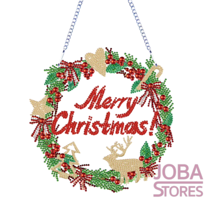 Diamond Painting Couronne de Noël 001