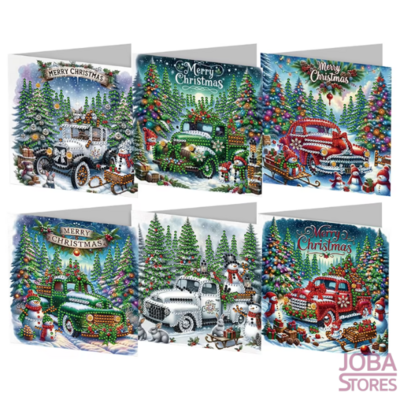 Diamond Painting Cartes de Noël Set 28 - Voiture
